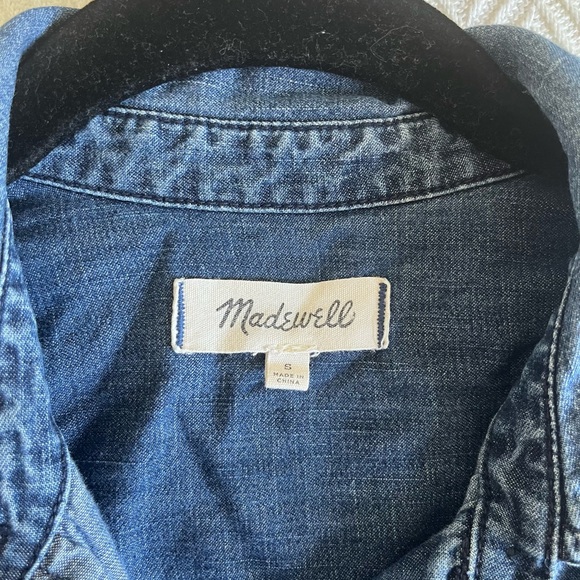 Madewell denim long-sleeve dress - Picture 4 of 4